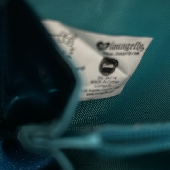 Hello Kitty lounge fly wallet, snap closure with extra zipper part turquoise - Picture 7 of 9